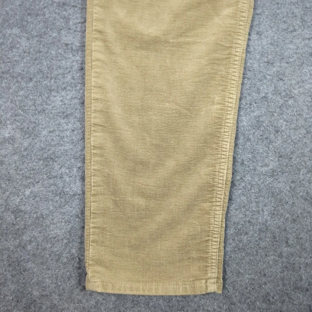 Banana Republic Mens Tan Khaki Corduroy Straight Leg Pants Casual 5-Pocket 31x30